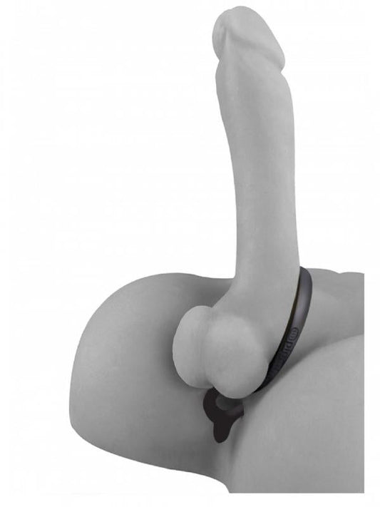 Ass-Gasm - Cockring con Anal Beads Nero