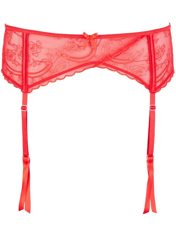 Reggicalze Basic a Fascia Rosso Pizzo