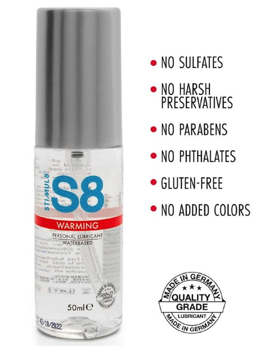 S8 - Lubrificante a base d'acqua Warming 50ml