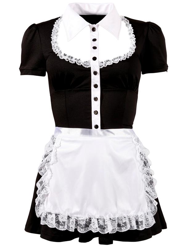 Completino Cameriera Bianco Nero