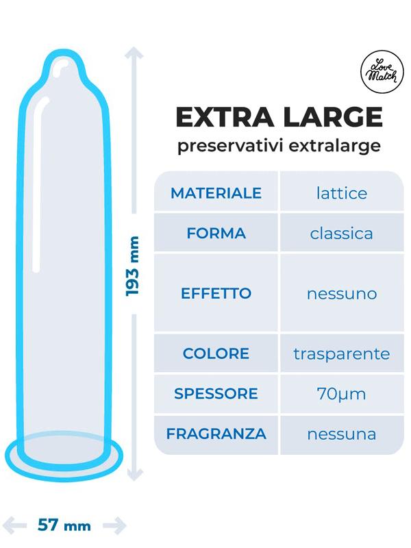 Love Match - Profilattici Extra Large - 6pz