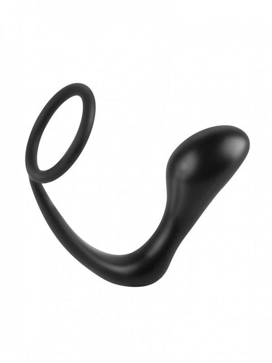 PipeDream - Ass-Gasm Cockring Plug Nero