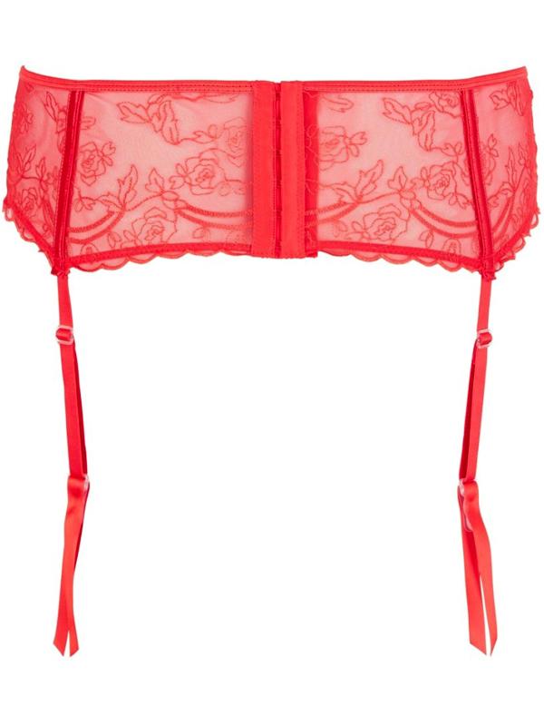 Reggicalze Basic a Fascia Rosso Pizzo