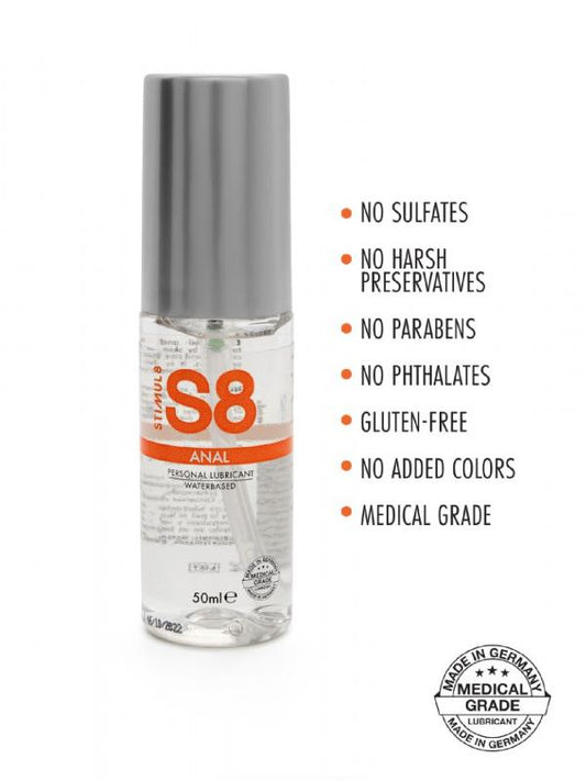 S8 - Lubrificante anale a base d'acqua 50ml