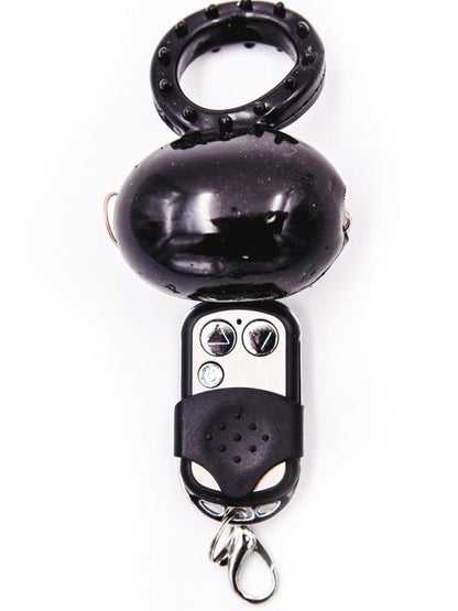 Spirit - Cock ring vibrante con telecomando Nero